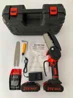 Handige accu snoeizaag incl 2 accu's, 2x zaagblad/ketting, Tuin en Terras, Ophalen of Verzenden, Nieuw, 30 t/m 39 mm