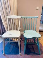 Vintage houten Zweedse stoelen, Huis en Inrichting, Stoelen, Ophalen, Gebruikt, Twee, Vintage Zweeds