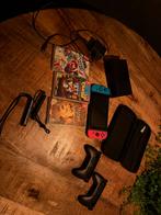 Nintendo Switch met 2 Joy-Cons + 3 Games + Accessoires, Ophalen, Met games, Met 2 controllers, Zo goed als nieuw