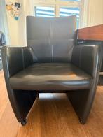 Eetkamerset met 6 echt leren stoelen, Ophalen, Zo goed als nieuw, 4 tot 6 stoelen