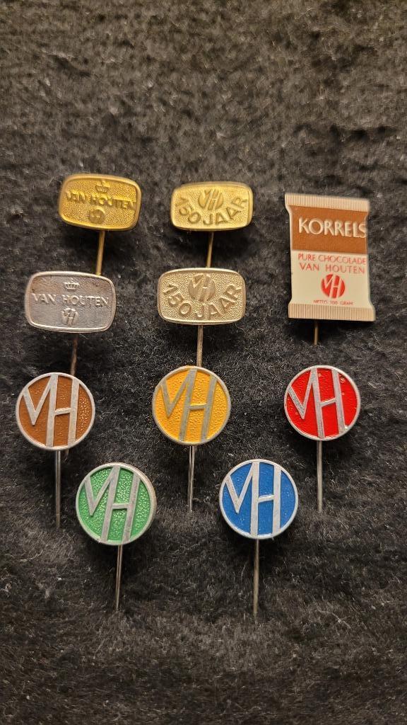 van Houten chocolade Amsterdam speldjes, Verzamelen, Speldjes, Pins en Buttons, Zo goed als nieuw, Speldje of Pin, Merk, Verzenden