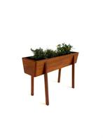 Vintage Deense teakhouten plantenbak ‘60, Tuin en Terras, Ophalen of Verzenden, Zo goed als nieuw, 60 tot 100 cm, Rechthoekig