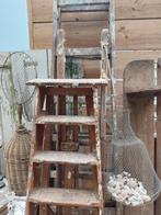 Brocante ladders schilderstrap, Doe-het-zelf en Verbouw, Ladders en Trappen, Gebruikt, Ophalen