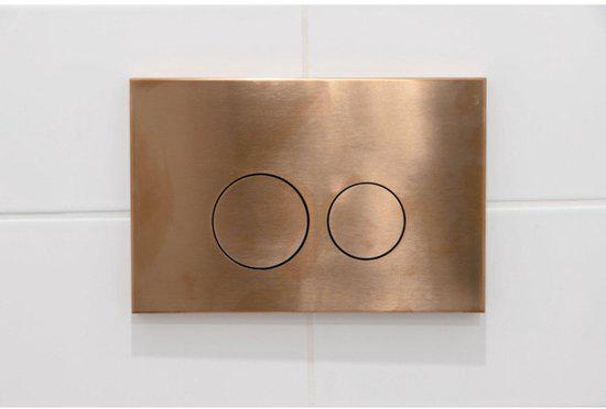 Bedieningsplaat/drukplaat, Doe-het-zelf en Verbouw, Sanitair, Nieuw, Toilet, Koper, Ophalen