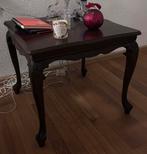 Antiek wortelnotenhouten bijzettafeltje, Ophalen, Gebruikt, Vierkant, Minder dan 50 cm