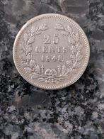 25 cent 1848 zilver zie foto's, Postzegels en Munten, Munten | Nederland, Zilver, Ophalen of Verzenden, Koning Willem II, 25 cent