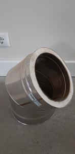 Rvs kagelpijp knie 200/250mm DW, Doe-het-zelf en Verbouw, Buizen en Afvoer, Ophalen, Overige typen, Nieuw, Rvs