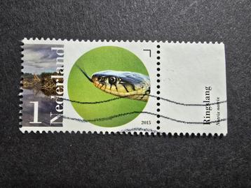 Nederlandse Postzegel 2015 - NVPH 3294 - Ringslang - Met Tab beschikbaar voor biedingen
