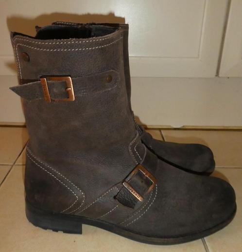 Braend laarzen boots maat 42 heren bruin leer met gespen, Kleding | Heren, Schoenen, Zo goed als nieuw, Boots, Bruin, Verzenden