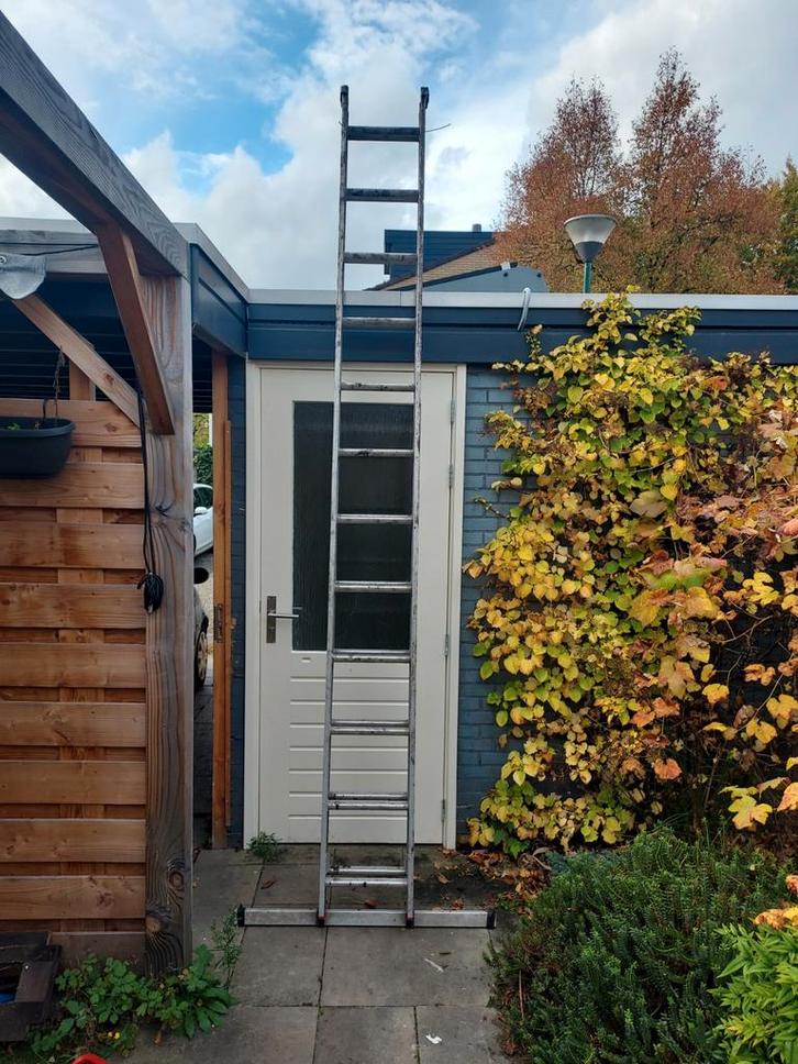 Telescoopladder - Uitschuifbare ladder, Doe-het-zelf en Verbouw, Ladders en Trappen, 4 meter of meer, Ophalen