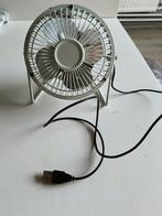 USB ventilator, Witgoed en Apparatuur, Ventilatoren, Ophalen of Verzenden, Zo goed als nieuw, Tafelventilator