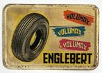 Origineel blikken reclame bord Englebert Volumax Autobanden, Ophalen of Verzenden, Gebruikt, Reclamebord