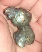 Verzamelen edelsteen labradoriet diertje met regenboog flash, Verzenden, Mineraal