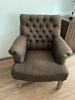 Bruine fauteuil, Huis en Inrichting, Fauteuils, Ophalen, Zo goed als nieuw