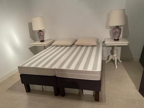(Logeer)bedden zgn, twee stuks om te bouwen tot 4, Huis en Inrichting, Slaapkamer | Bedden, Zo goed als nieuw, Eenpersoons, 80 cm