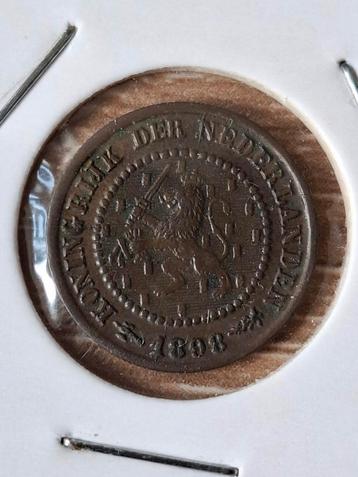 1/2 Cent 1898 in bijzonder mooie kwaliteit.  beschikbaar voor biedingen