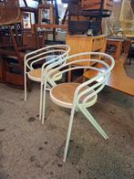 Opruiming! Vintage design stoelen buisframe pitriet stoel, Ophalen, Gebruikt