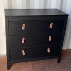 Zwarte Leen Bakker ladekast Madeira, Huis en Inrichting, Kasten | Ladekasten, Ophalen, Nieuw, 50 tot 100 cm, 3 of 4 laden