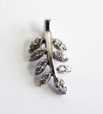 18 krt witgouden hanger met diamant, ., Wit, Ophalen of Verzenden, Zo goed als nieuw