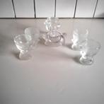 6 glazen eierdopjes, Antiek en Kunst, Ophalen of Verzenden