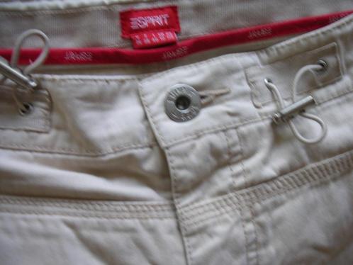 ESPRIT CARGO WORKER style broek/pantalon beige mt36 wellness, Kleding | Dames, Broeken en Pantalons, Zo goed als nieuw, Maat 36 (S)