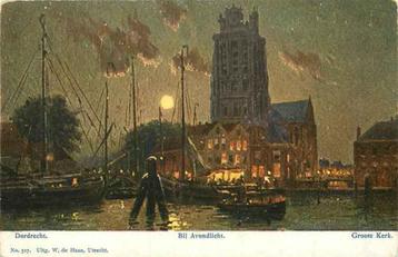(301-170-013) Dordrecht Bij avondlicht beschikbaar voor biedingen
