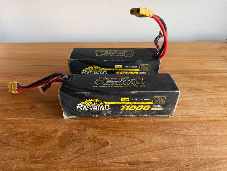 Gens Ace 11000 mah 100C 4S2P lipos’s, Hobby en Vrije tijd, Modelbouw | Radiografisch | Auto's, Zo goed als nieuw, Onderdeel, Elektro