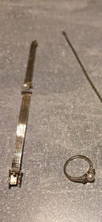 Echte gouden sieradenset, Sieraden, Tassen en Uiterlijk, Armbanden, Ophalen, Zo goed als nieuw, Goud, Goud