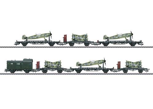 Marklin HO 45090 set goederenwagons vliegtuigvervoer, Hobby en Vrije tijd, Modeltreinen | H0, Zo goed als nieuw, Wagon, Wisselstroom