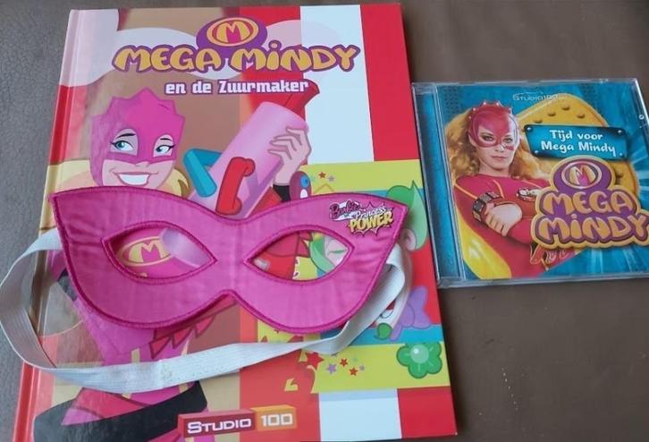 Mega Mindy boek, cd en masker, Boeken, Kinderboeken | Jeugd | 10 tot 12 jaar, Gelezen, Ophalen of Verzenden