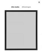 2x IKEA FISKBO Zwarte fotolijst 50x40 cm, Minder dan 50 cm, 50 tot 75 cm, Nieuw, Ophalen of Verzenden