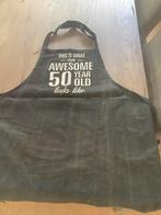 Keukenschort 50 jarige!, Huis en Inrichting, Keuken | Textiel, Ophalen of Verzenden, Gebruikt, Zwart