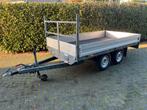 Saris 330x170 plateauwagen tandemasser aanhangwagen, Auto diversen, Aanhangers en Bagagewagens, Ophalen, Gebruikt