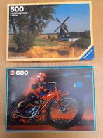 2 puzzels 500 stukjes, Ophalen of Verzenden, Gebruikt, Legpuzzel