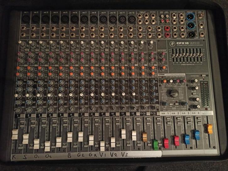 Mackie CFX 16 MK2 mixer met FX, Muziek en Instrumenten, Mengpanelen, Zo goed als nieuw, 10 tot 20 kanalen, Ophalen