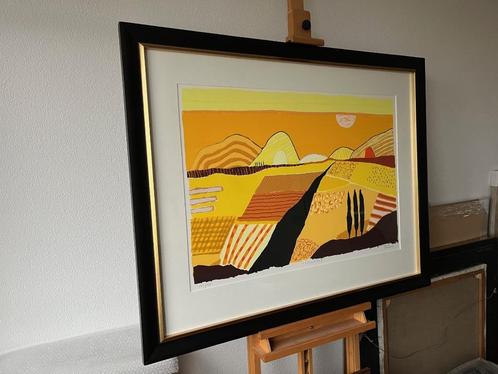 Ronald Boonacker, ingelijste zeefdruk Spoleto I, Antiek en Kunst, Kunst | Litho's en Zeefdrukken, Ophalen