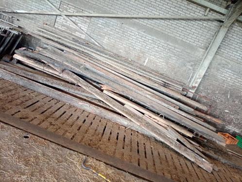 hard-houten balken, circulair hout., Tuin en Terras, Palen, Balken en Planken, Gebruikt, Balken, 250 cm of meer, Hardhout, Ophalen of Verzenden