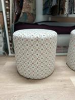 Handgemaakte Kinderpoef - Neutraal Beige met Roze & Blauw, Ophalen of Verzenden, Nieuw, Overige typen