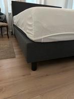 Grijze swiss sens Boxspring 180x200 - Zo Goed Als Nieuw, Ophalen, Tweepersoons, Zo goed als nieuw, 180 cm