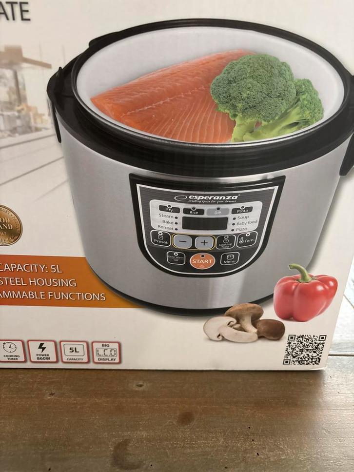 Multicooker Esperanza - Nieuw in doos!, Witgoed en Apparatuur, Slowcookers, Nieuw, Timer, Ophalen of Verzenden