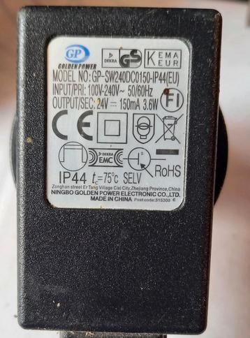 24 volt Adapter beschikbaar voor biedingen