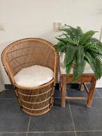 Rotan Stoel - Compact & Stijlvol pauwstoel, Huis en Inrichting, Stoelen, Bruin, Riet of Rotan, Ophalen of Verzenden, Zo goed als nieuw