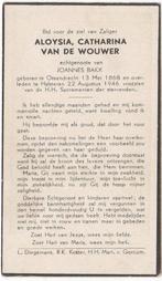 A.C. Bax-van de Wouwer 1868 Ossendrecht + 1946 Halsteren, Verzenden