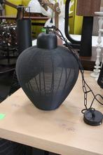2 x zwarte ronde open hanglamp metaal draadlamp, Ophalen of Verzenden, Zo goed als nieuw, Metaal, Minder dan 50 cm