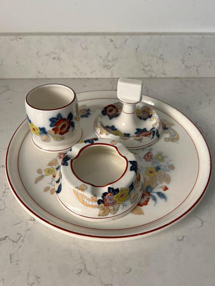 Rookstel Petrus Regout & Co, Vesta., Antiek en Kunst, Antiek | Servies los, Ophalen of Verzenden