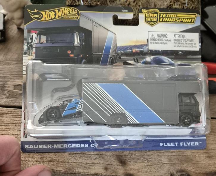 hot wheels team transport sauber-mercedes c9 fleet flyer, Hobby en Vrije tijd, Modelauto's | Overige schalen, Nieuw, Auto, Ophalen of Verzenden