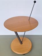 trolley-tafel theetafel bijzettafel Memphis Milano stijl, Gebruikt, 50 tot 100 cm, Rond, Metaal