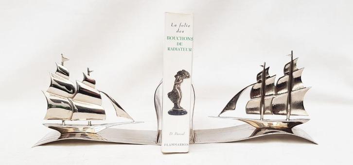 Boekensteunen (2) - Oostenrijk - Stijl Hagenauer., Antiek en Kunst, Antiek | Kantoor en Zakelijk, Ophalen of Verzenden