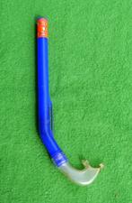 Blauwe snorkel - Tecno, Watersport en Boten, Snorkelen, Ophalen of Verzenden, Gebruikt, Snorkel