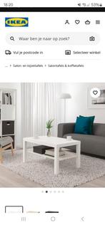 Ikea lack salontafel wit op wielen, Huis en Inrichting, 50 tot 100 cm, Minder dan 50 cm, Zo goed als nieuw, Ophalen